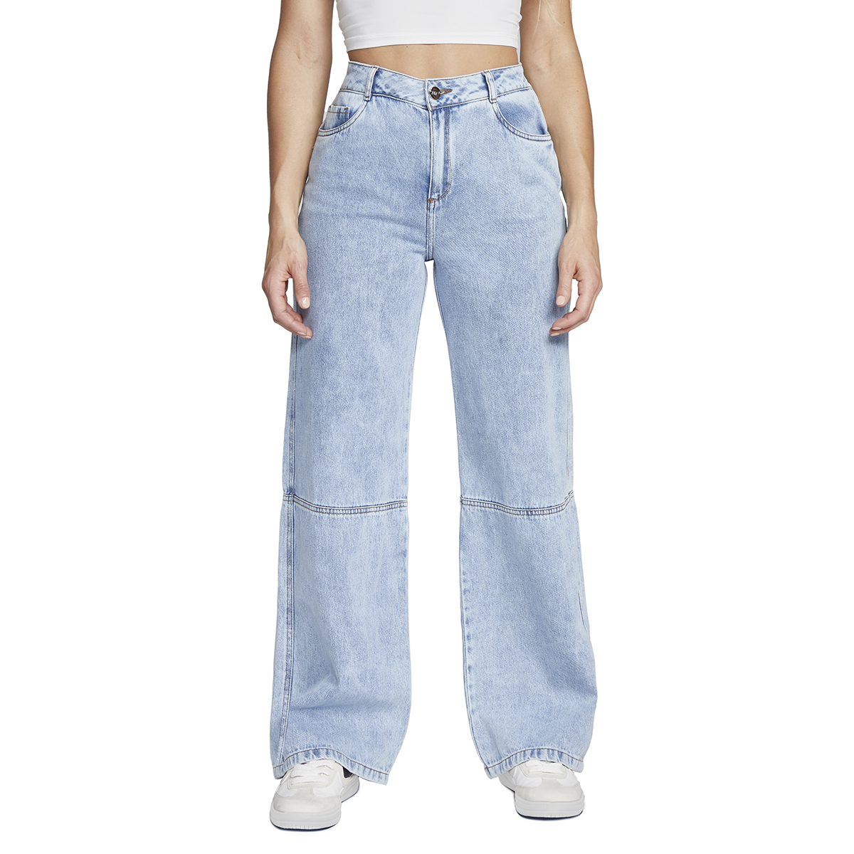 Foto 1 | Jeans Pierna Ancha Cargo Mujer Cintura Alta Seven Jeans 0031stcl