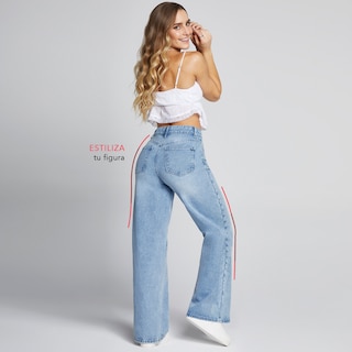 Foto 6 | Jeans Pierna Ancha Mujer Wide Leg Cintura Alta Seven Jeans 4232stcl