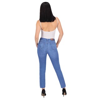 Foto 4 | Pantalón Recto Britos Jeans Mujer Mezclilla Azul 025701