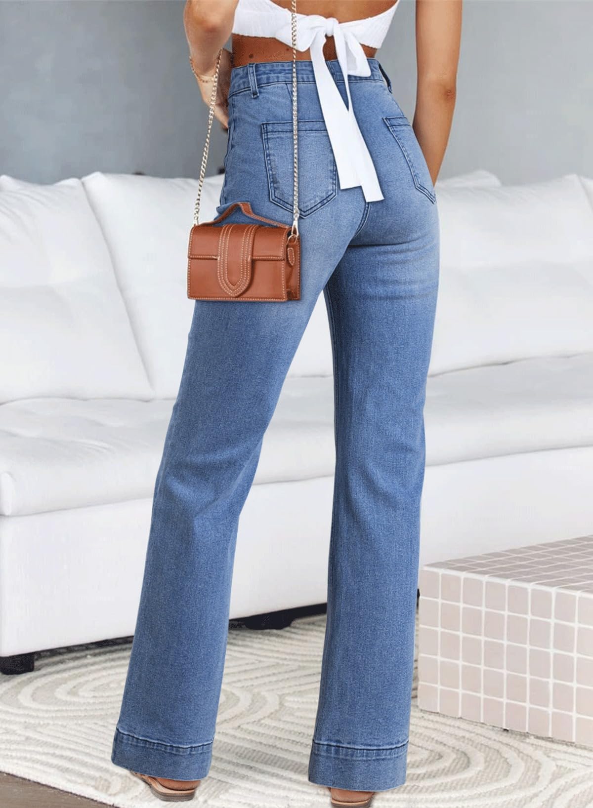 Foto 3 pulgar | Pantalones Vaqueros Astylish Ashleigh Blue De Cintura Alta Para Mujer - Venta Internacional.