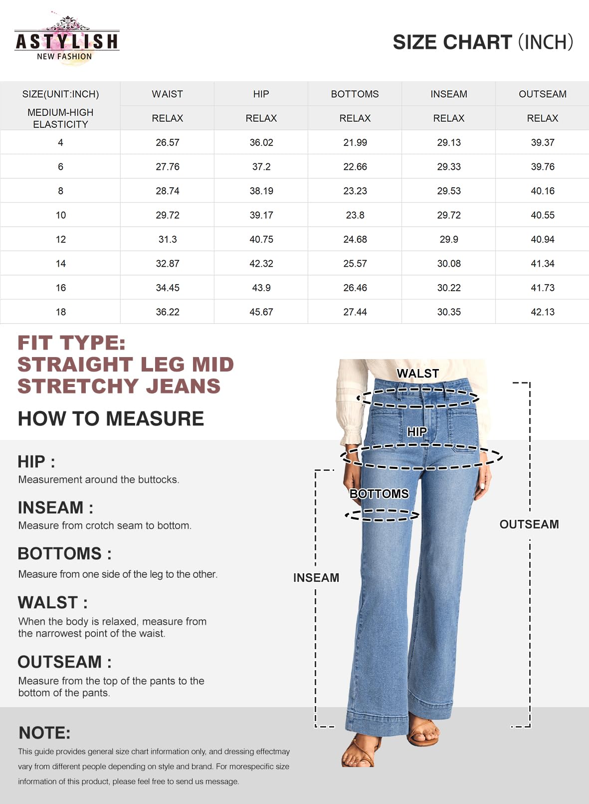 Foto 7 pulgar | Pantalones Vaqueros Astylish Ashleigh Blue De Cintura Alta Para Mujer - Venta Internacional.