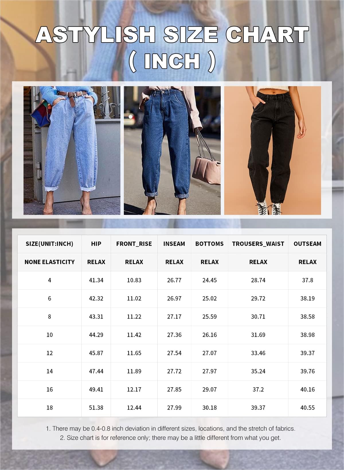 Foto 4 | Vaqueros Elegantes Para Mujer, Cintura Alta, Informales, Holgados, Color Marrón, Talla 10 - Venta Internacional.
