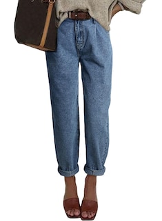 Foto 1 | Vaqueros Astylish Ashleigh Blue De Cintura Alta Para Mamá, Capri, 16 - Venta Internacional.