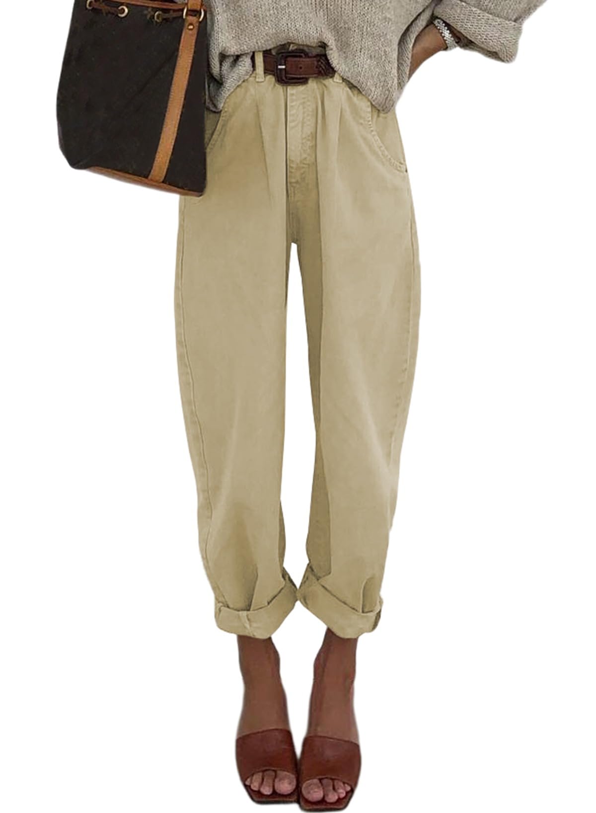 Pantalones Vaqueros Elegantes De Cintura Alta Holgados Para Novio Para Mujer - Venta Internacional.