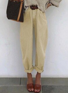 Foto 2 | Pantalones Vaqueros Elegantes De Cintura Alta Holgados Para Novio Para Mujer - Venta Internacional.