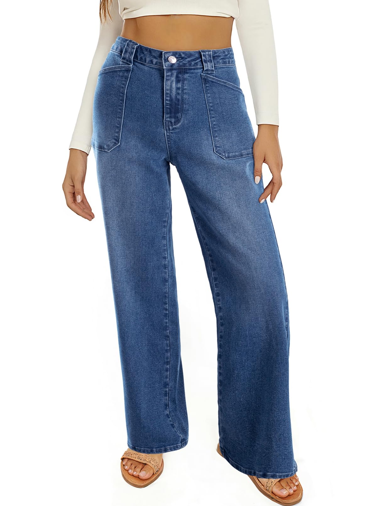 Foto 5 pulgar | Jeans Astylish, Casual, Cintura Alta, Pierna Recta, Para Mujer - Venta Internacional.