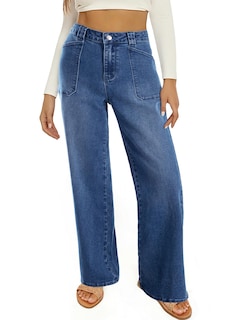 Foto 4 | Jeans Astylish, Casual, Cintura Alta, Pierna Recta, Para Mujer - Venta Internacional.