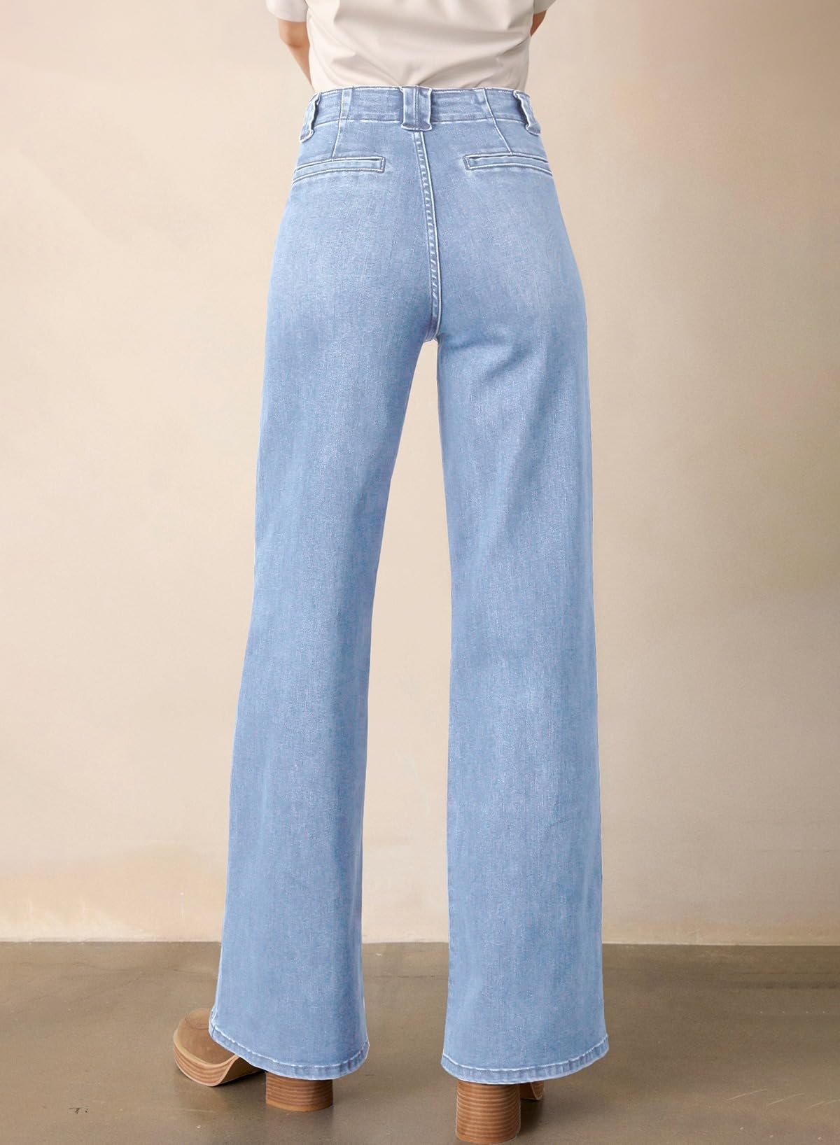 Foto 3 pulgar | Jeans Astylish Para Mujer, Elásticos, Con Cintura Alta, Corte De Bota, Azul Beau - Venta Internacional.