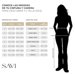 Foto 5 | Jeans Rectos Con Bolsillos Para Mujer