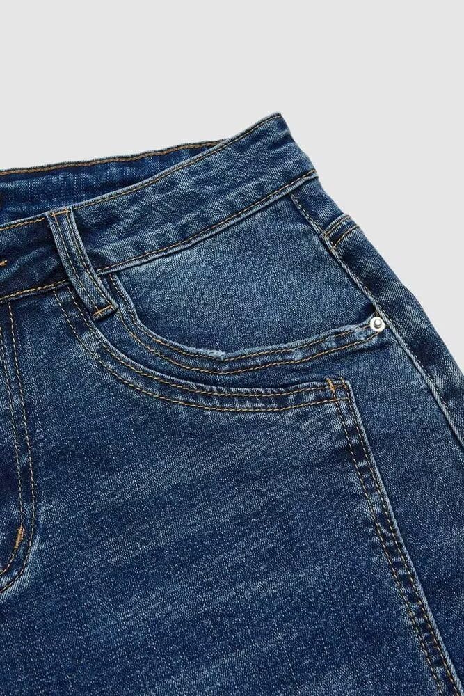 Foto 5 pulgar | Jeans Flamingals, Cintura Media, Pierna Recta, Holgados Para Mujer, Talla Grande - Venta Internacional.