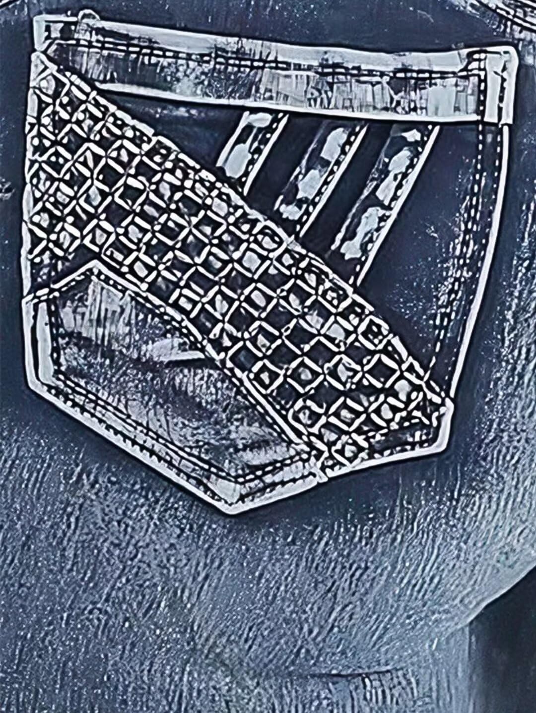 Foto 8 pulgar | Jeans Flamingals Con Corte De Bota A Media Cintura Para Mujer, Azul Claro, 2xl - Venta Internacional.
