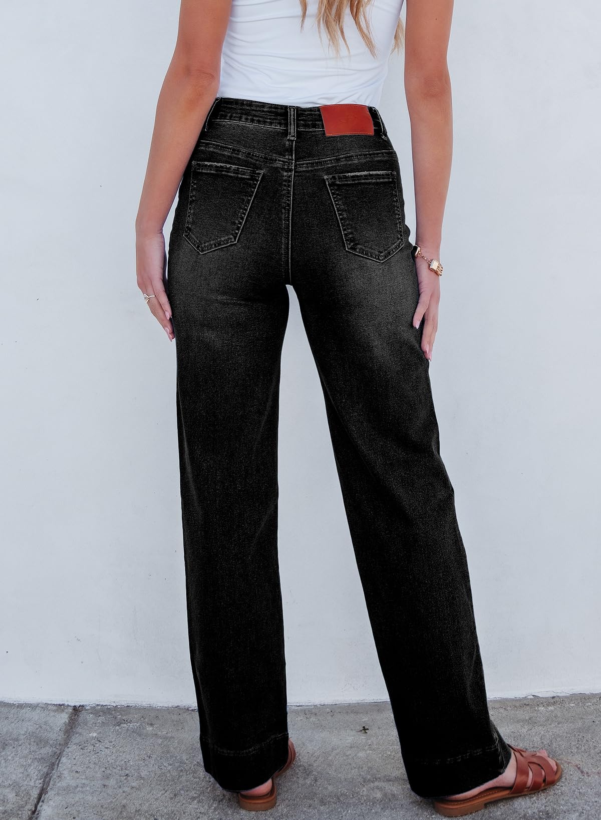 Foto 3 pulgar | Vaqueros Sidefeel Zimbaplatinum Para Mujeres De Talle Alto Negros - Venta Internacional.