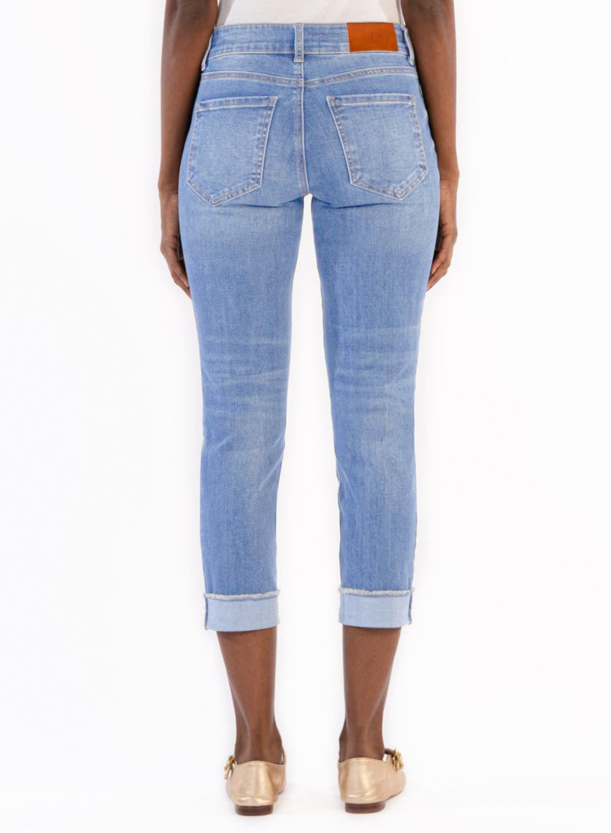 Foto 3 pulgar | Vaqueros Capri Sidefeel Zimbaplatinum Para Mujer De Cintura Alta - Venta Internacional.