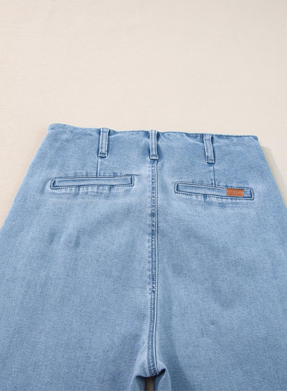 Foto 6 | Vaqueros Sidefeel Zimbaplatinum, Cintura Alta, Pierna Ancha, Azul, Talla 6 - Venta Internacional.