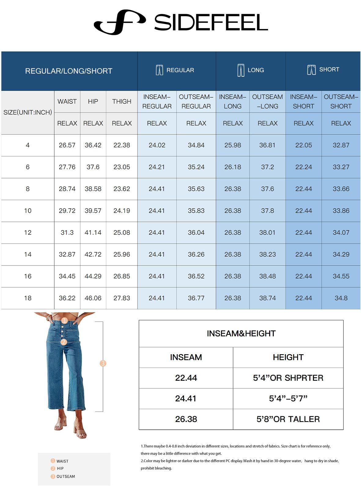 Foto 8 pulgar | Jeans Sidefeel Para Mujer, Pierna Ancha, Cintura Alta, Gris, Talla 4 - Venta Internacional.