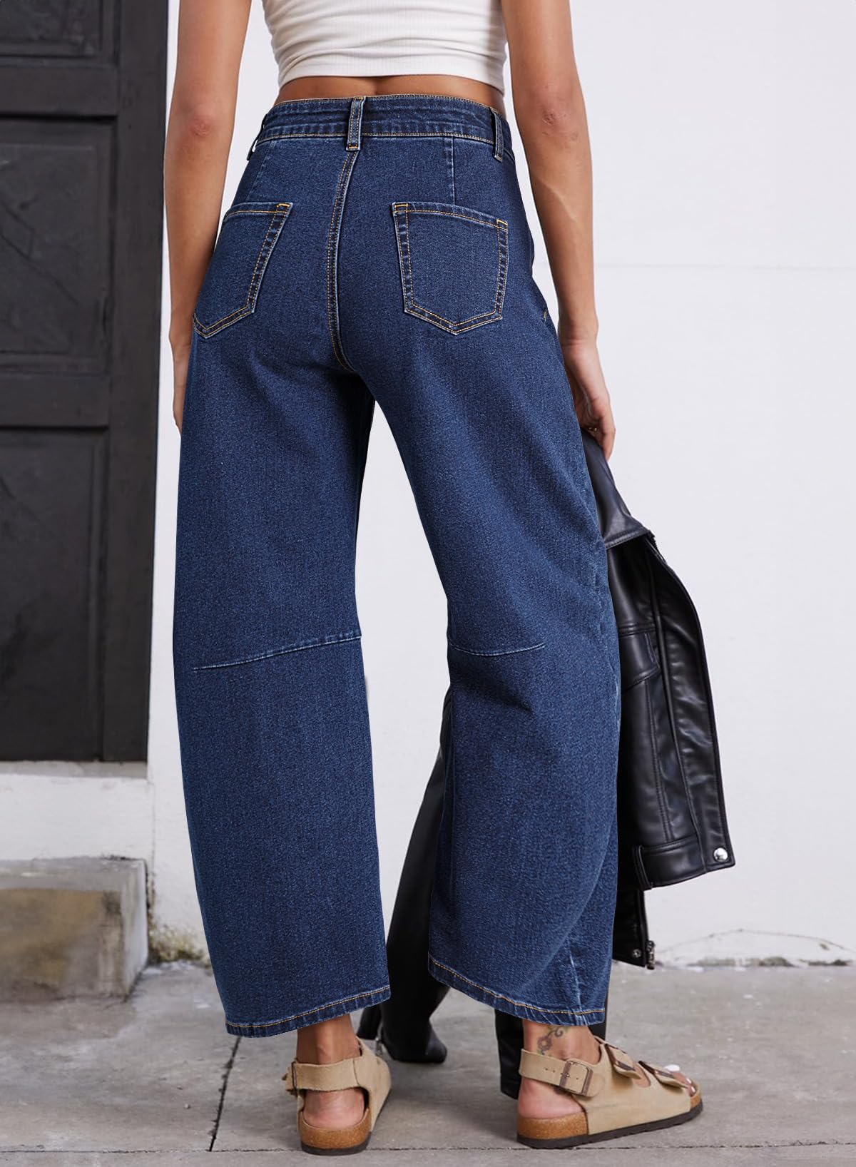 Foto 3 pulgar | Vaqueros Capris Astilish Para Mujer, Cintura Alta, Talla 6 - Venta Internacional.