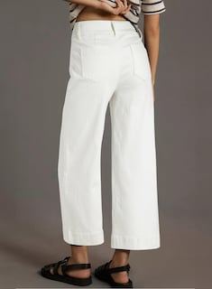 Foto 3 | Jeans Astylish De Mezclilla Blanca Con Pierna Recta Y Pierna Recta Para Mujer - Venta Internacional.