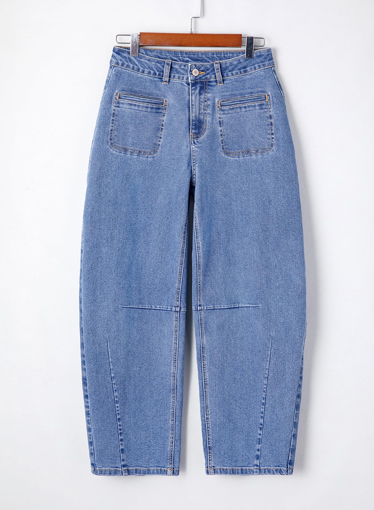 Foto 5 pulgar | Jeans Astylish Para Mujer, Pierna Ancha, Cintura Alta, Talla 6, Azul Ashleigh - Venta Internacional.