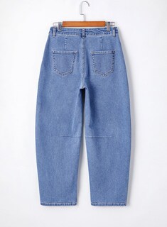 Foto 5 | Jeans Astylish Para Mujer, Pierna Ancha, Cintura Alta, Talla 6, Azul Ashleigh - Venta Internacional.