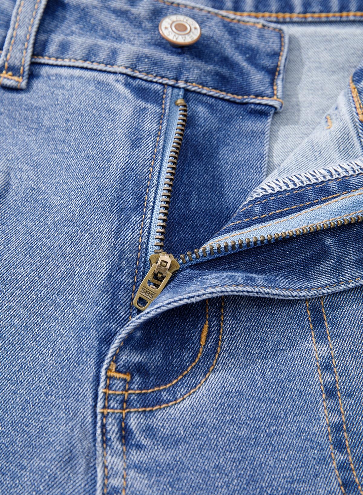 Foto 7 pulgar | Jeans Astylish Para Mujer, Pierna Ancha, Cintura Alta, Talla 6, Azul Ashleigh - Venta Internacional.