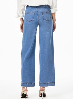 Foto 6 | Jeans Astylish Para Mujer, Cintura Alta, Acampanados, Color Azul Claro - Venta Internacional.