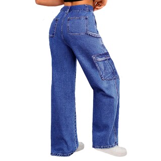 Foto 2 | Pantalón Cargo Mujer Recto 025681