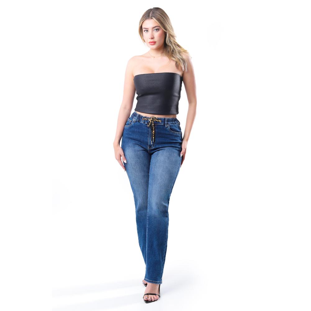 Jeans Recto Con Animal Print / Juvenil, 1673 (azul Medio) Azul