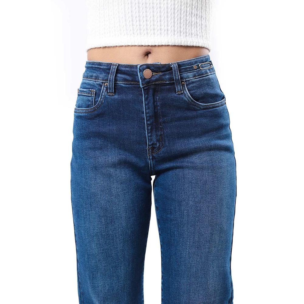 Foto 3 pulgar | Jeans Straight Wide Leg /juvenil, 3550 (dark) Azul