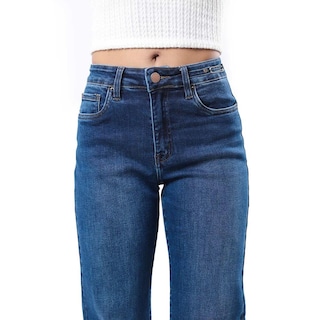 Foto 2 | Jeans Straight Wide Leg /juvenil, 3550 (dark) Azul