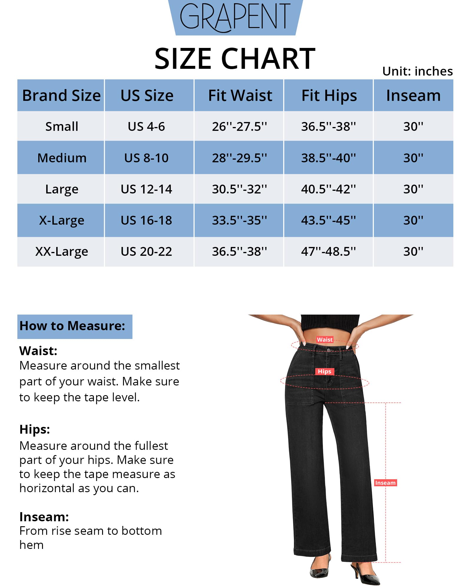 Foto 5 | Jeans Grapent Negros De Pierna Ancha, Cintura Alta, Pierna Recta, Mujer - Venta Internacional.