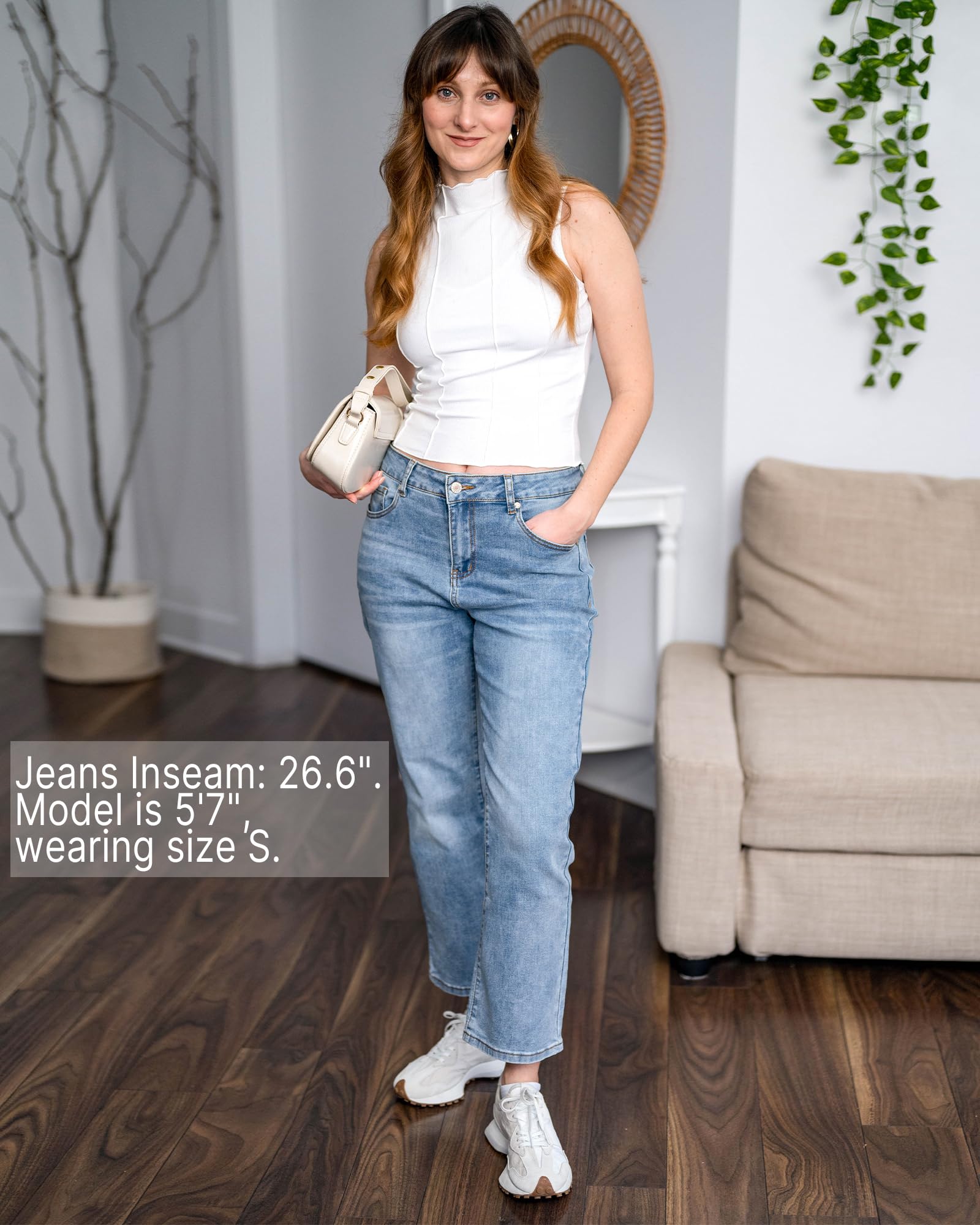 Foto 6 pulgar | Vaqueros Grapent High Rise Leg Para Mujer Lakeside Blue - Venta Internacional.