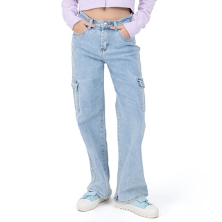 Foto 1 | Jeans Denim Lady Cargo Para Mujer