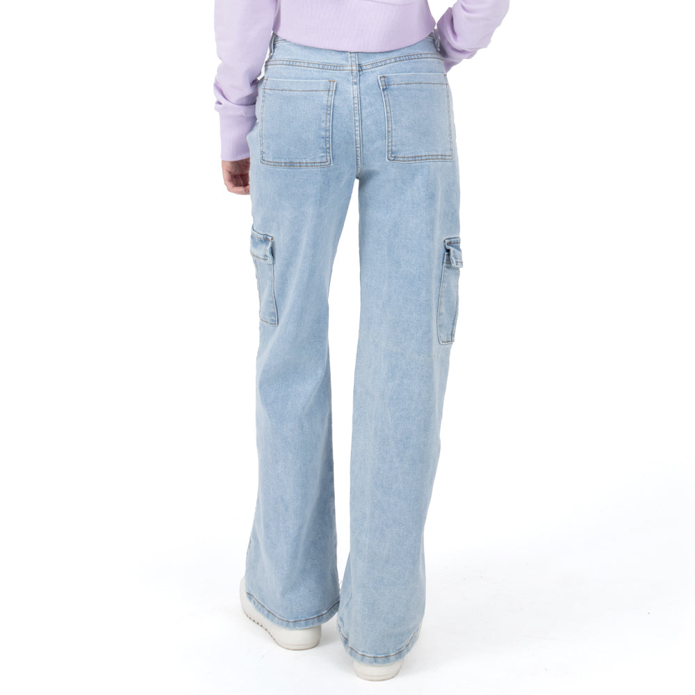 Foto 4 pulgar | Jeans Denim Lady Cargo Para Mujer