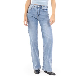 Foto 1 | Jeans Denim Wide Leg Para Mujer