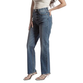Foto 3 | Pantalón Straight Mujer Balam Bl7022 Azul