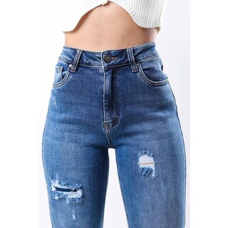Foto 3 | Jeans Corte Recto /juvenil, 3905 (azul Medio) Azul