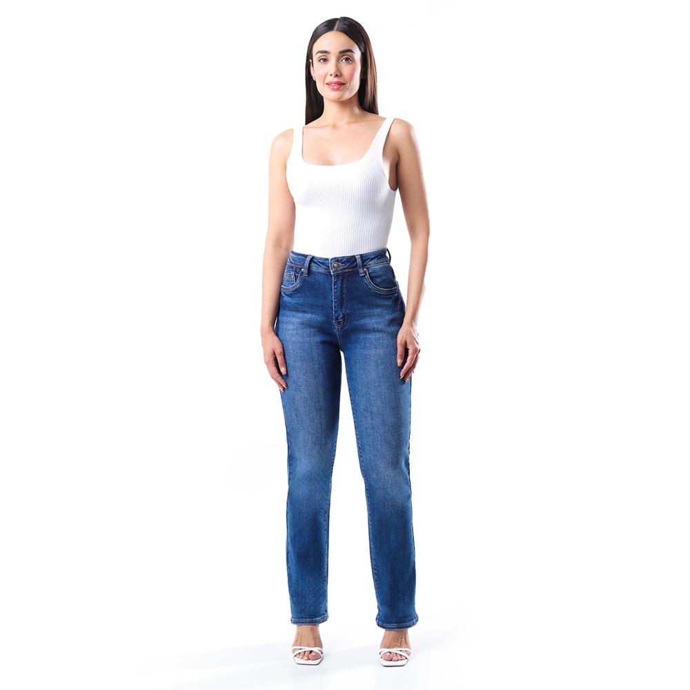 Foto 1 | Jeans De Corte Recto /juvenil, 3909 (azul Medio) Azul