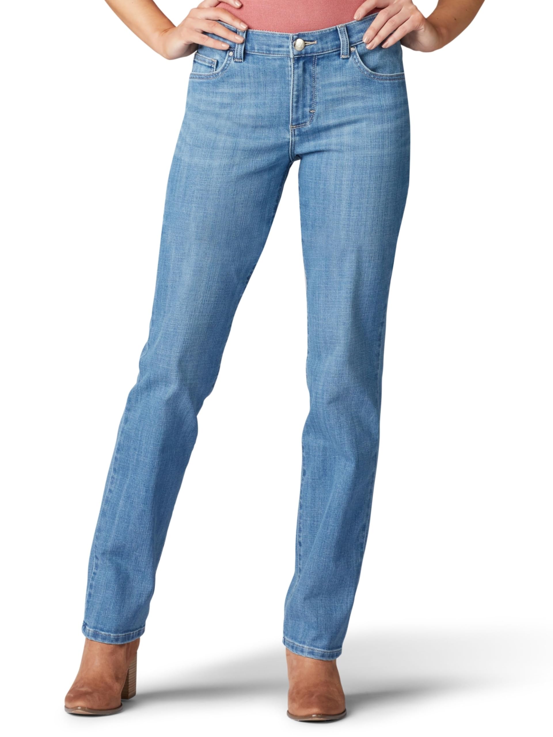 Foto 1 | Jean Lee Inspire Blue, Corte Holgado, Pierna Recta, Para Mujer - Venta Internacional.
