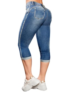 Foto 1 | Jeans Flamingals Skinny Para Mujer, Para Levantamiento De Glúteos, Color Azul L - Venta Internacional.