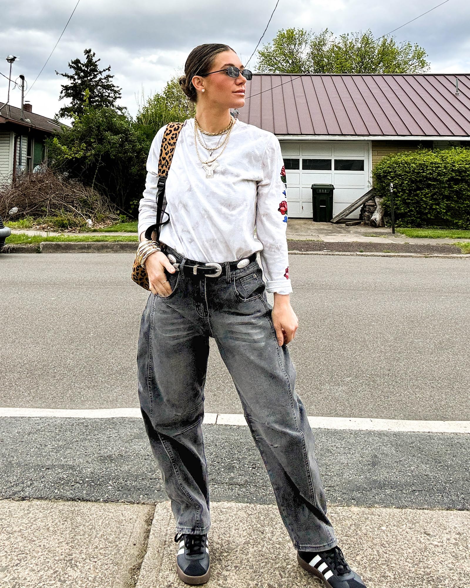 Foto 5 | Pantalones Grapent Pantalones Tobilleros Cortos De Cintura Alta Informales De Verano - Venta Internacional.