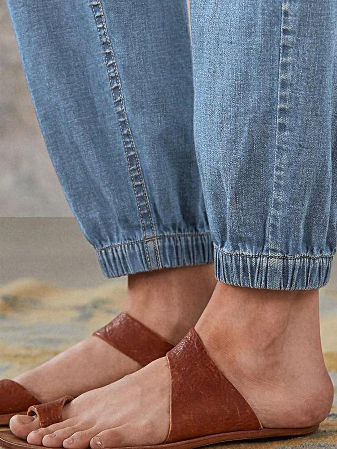 Foto 7 | Vaqueros Flamingals De Pierna Recta Con Botones Y Bragueta Para Mujer, Color Azul Claro - Venta Internacional.
