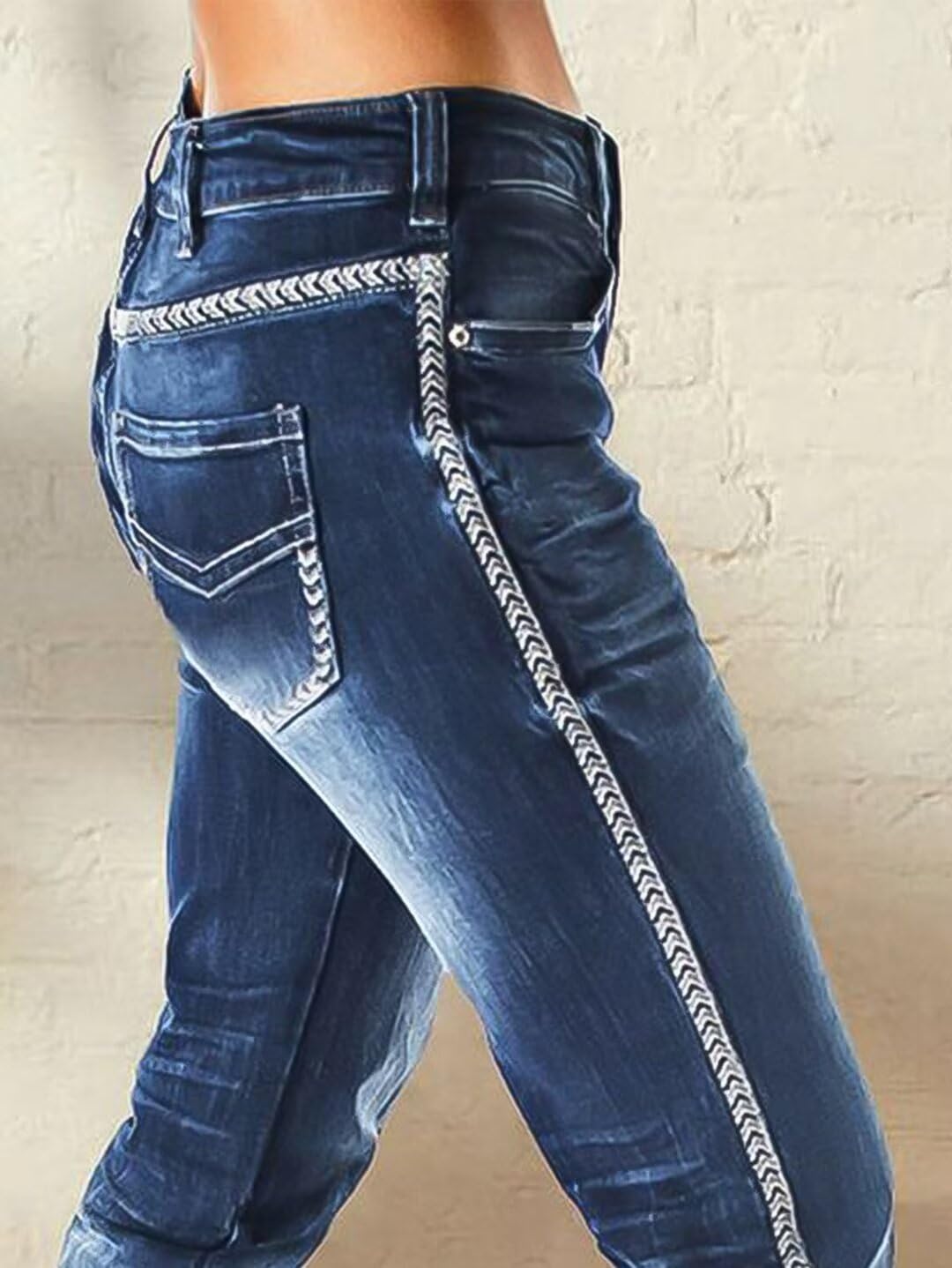 Foto 5 | Vaqueros Flamingals Bootcut Deep Blue Para Mujer, Talla Xl - Venta Internacional.