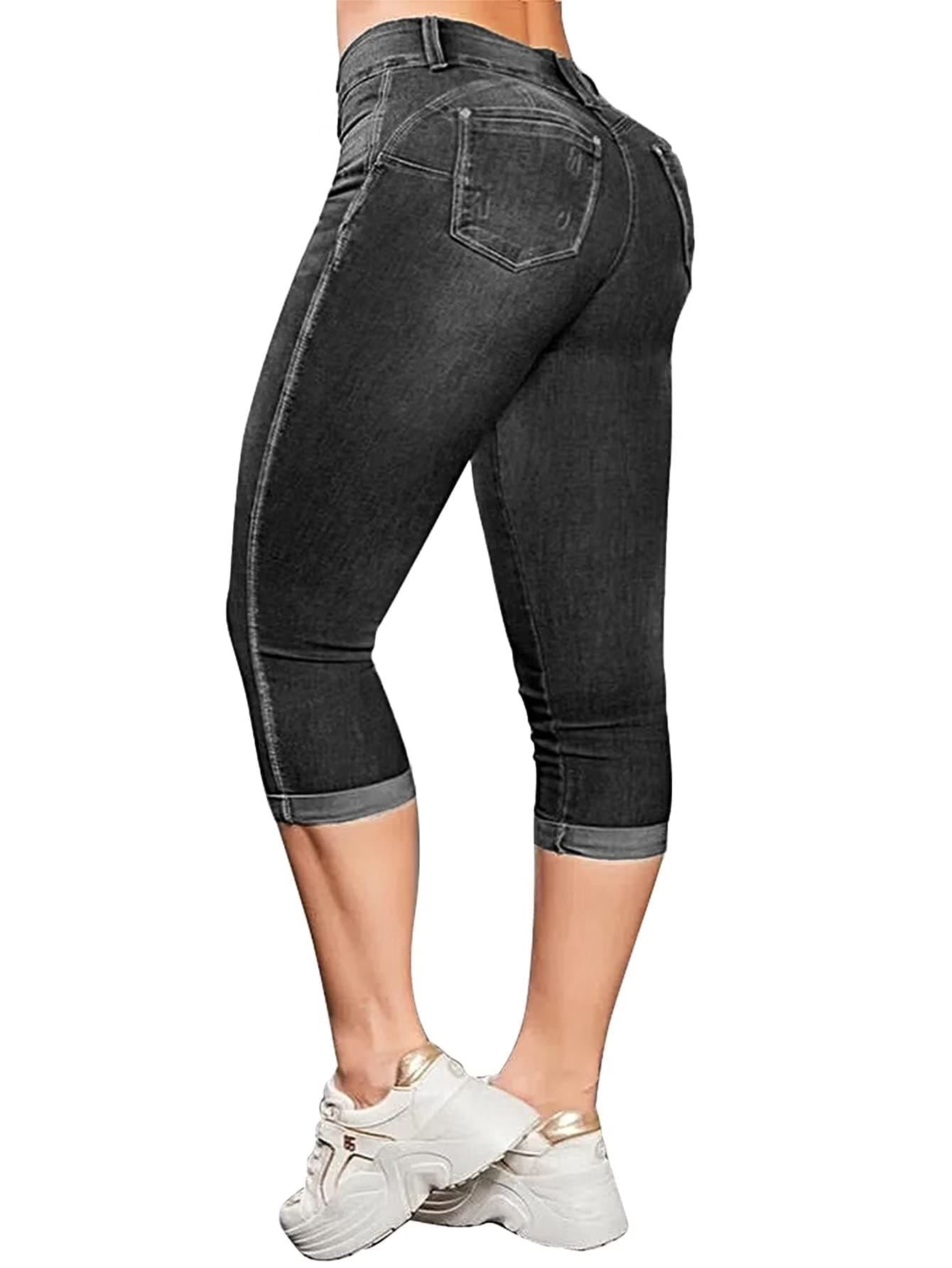 Vaqueros Flamingals Flamingals Para Levantar Glúteos Para Mujer Delgada, Talla S, Color Negro - Venta Internacional. $1,236