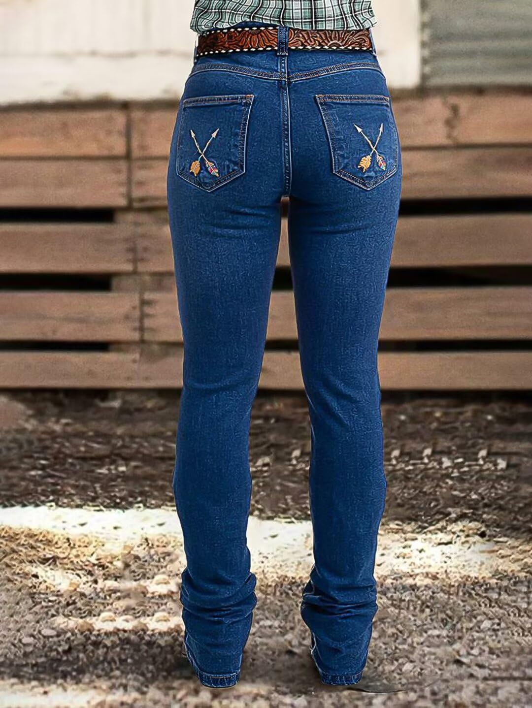 Foto 5 pulgar | Jeans Flamingals Boot Cut Cobalt Blue Para Mujer, Talla S - Venta Internacional.