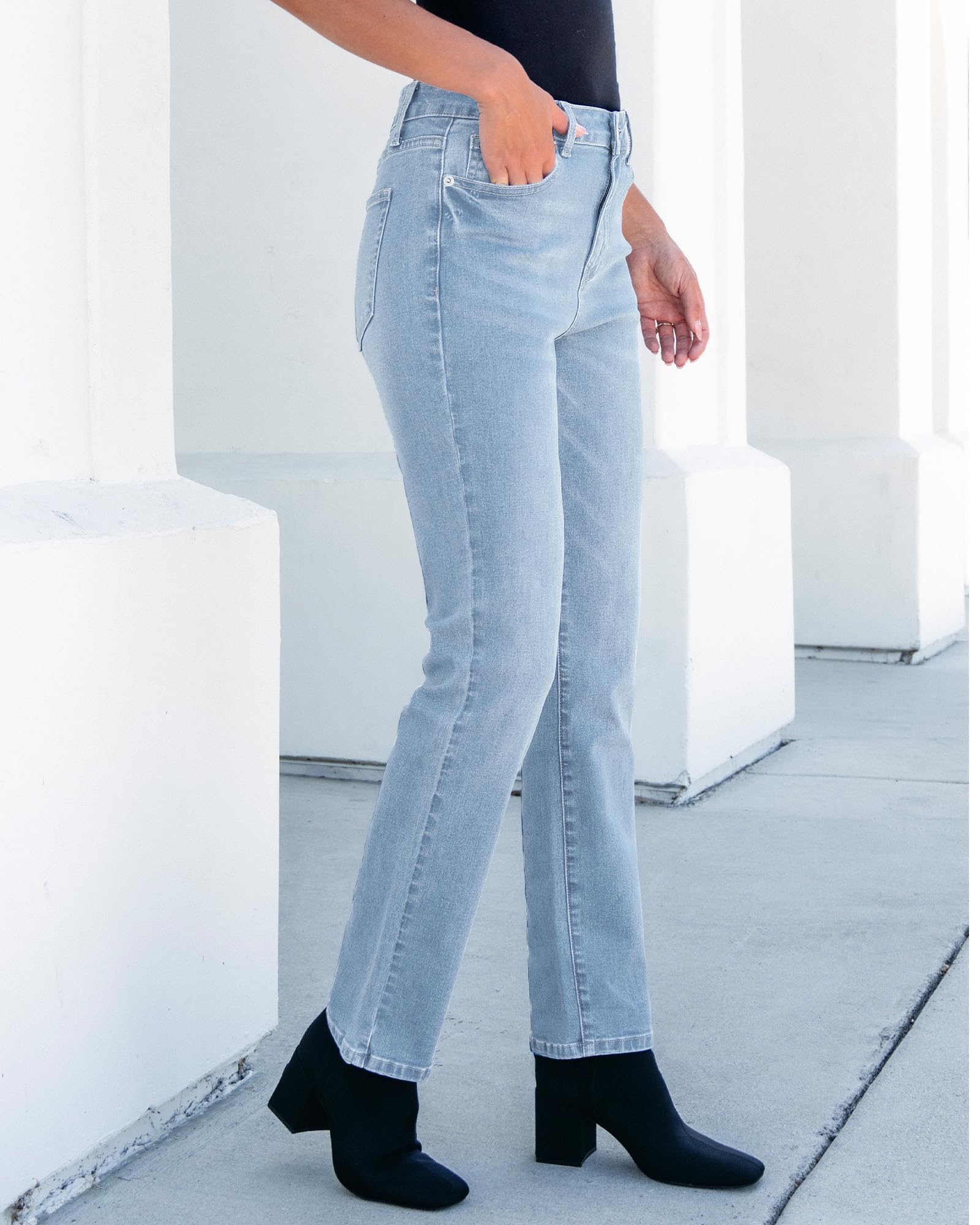 Foto 8 pulgar | Jeans Grapent Plus Size Stretch Para Mujer, Cintura Alta, Azul - Venta Internacional.