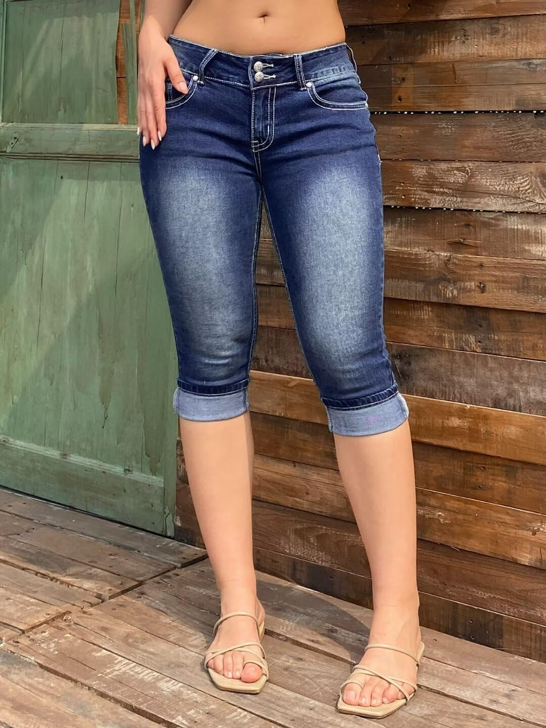 Foto 4 pulgar | Jeans Flamingals Para Levantar Glúteos, Delgados, Cintura Media, Para Mujer - Venta Internacional.