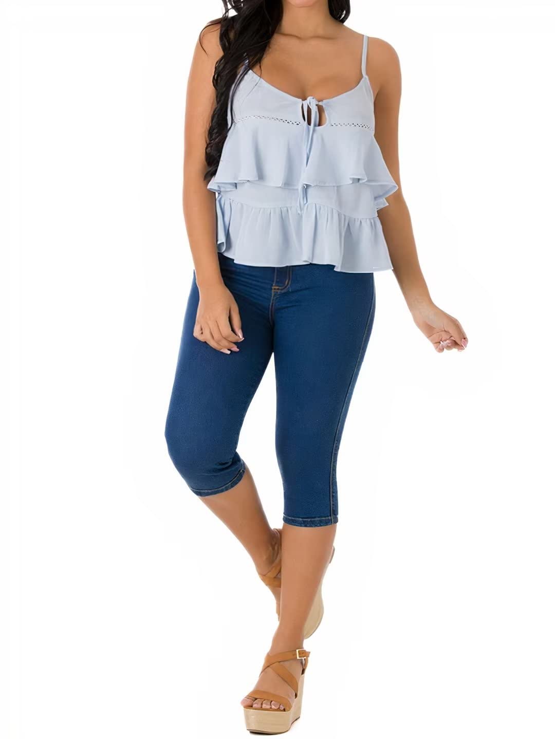 Foto 6 pulgar | Jeans Flamingals Flamingals Para Levantar Glúteos Para Mujeres Delgadas - Venta Internacional.