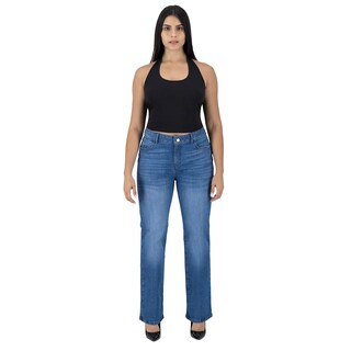 Foto 3 | Pantalón Recto Britos Jeans Mujer Mezclilla 025709