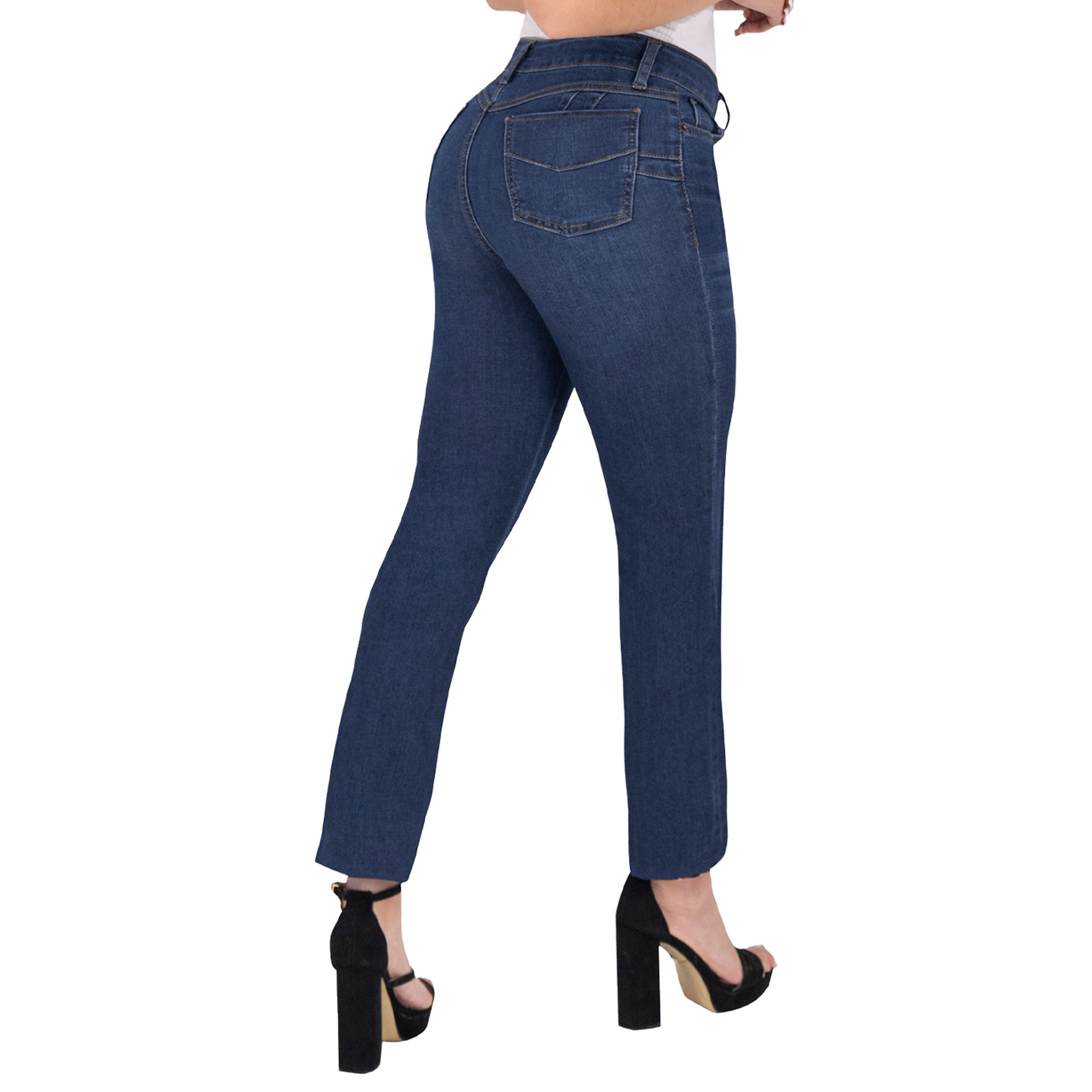 Foto 3 pulgar | Pantalón Recto Britos Jeans Mezclilla 025707 para Mujer