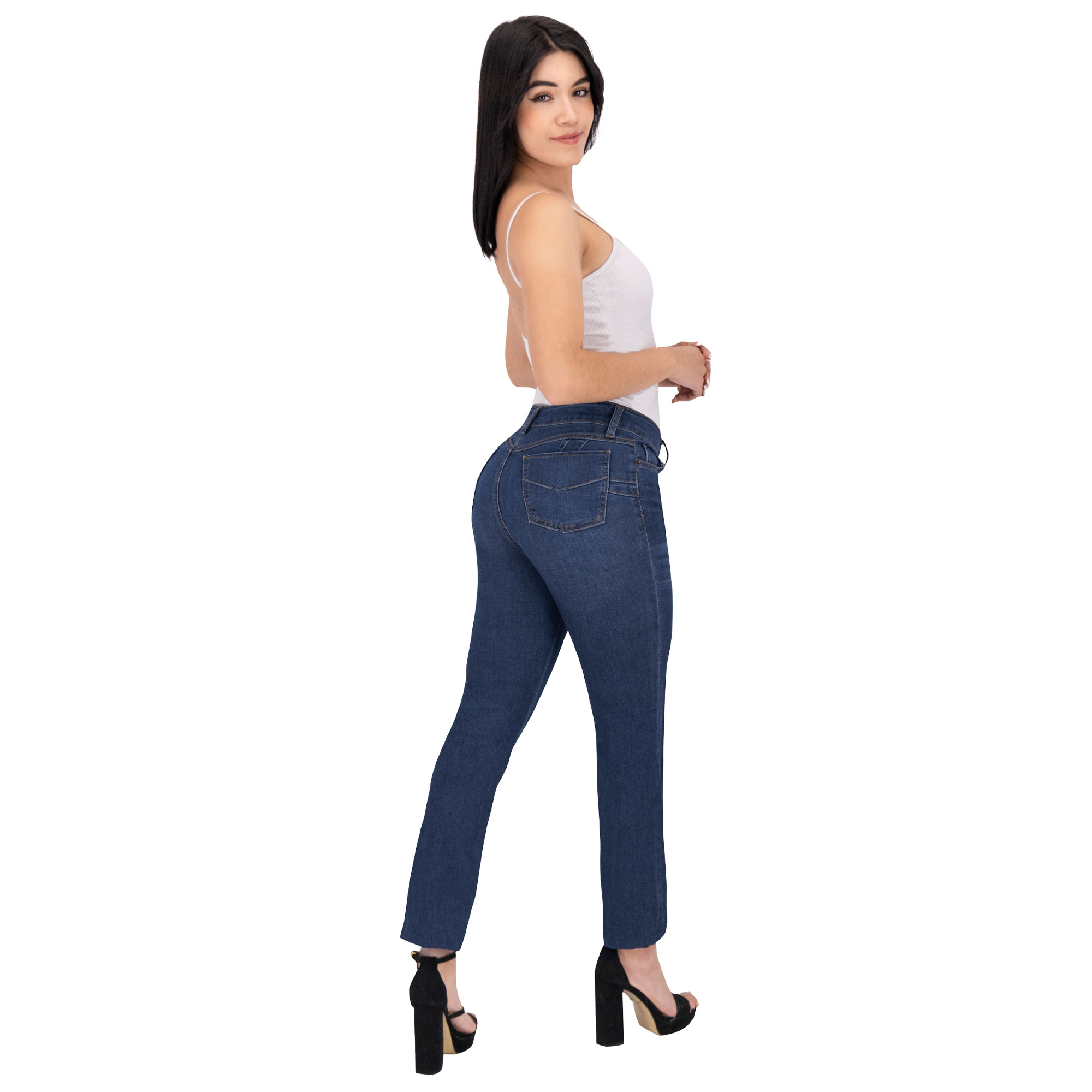 Foto 5 pulgar | Pantalón Recto Britos Jeans Mezclilla 025707 para Mujer